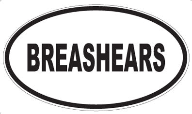 BREASHEARS - Oval Magnet
