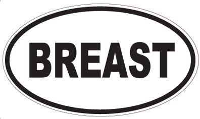 BREAST - Oval Sticker