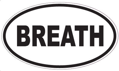 BREATH - Oval Sticker