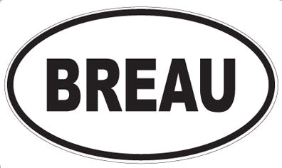 BREAU - Oval Magnet