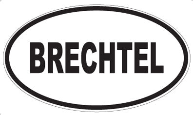 BRECHTEL - Oval Magnet