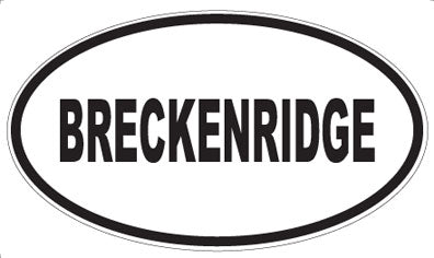 BRECKENRIDGE - Oval Magnet