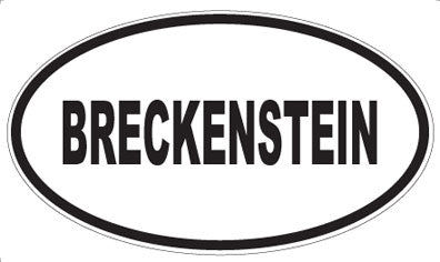 BRECKENSTEIN - Oval Magnet
