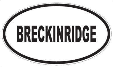 BRECKINRIDGE - Oval Magnet