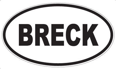 BRECK - Oval Magnet