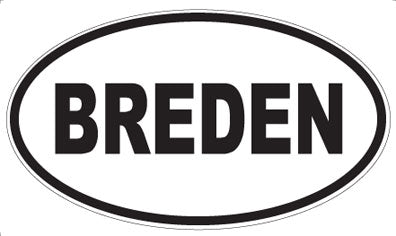 BREDEN - Oval Magnet