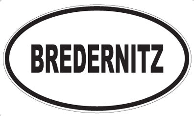BREDERNITZ - Oval Magnet