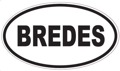 BREDES - Oval Sticker