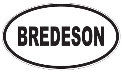 BREDESON - Oval Magnet