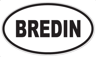 BREDIN - Oval Magnet