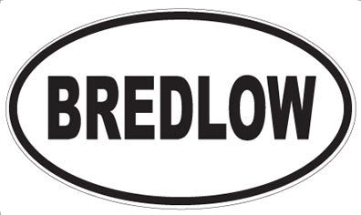 BREDLOW - Oval Magnet