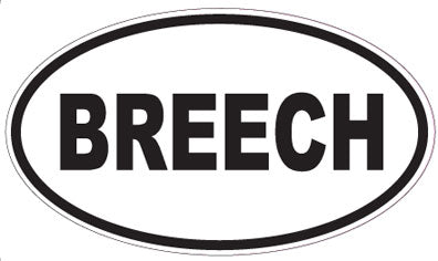 BREECH - Oval Sticker