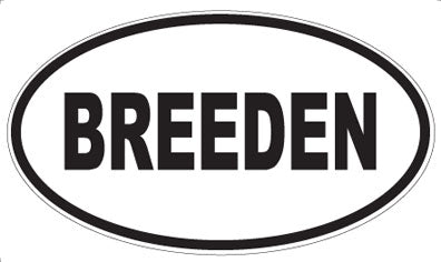 BREEDEN - Oval Magnet