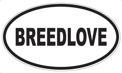 BREEDLOVE - Oval Magnet