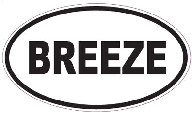 BREEZE - Oval Sticker