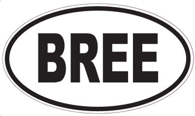 BREE - Oval Sticker