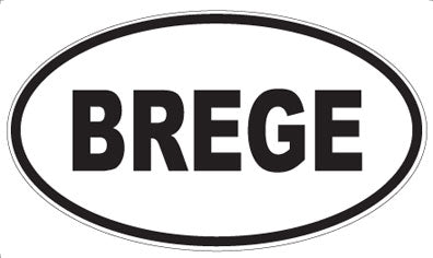 BREGE - Oval Magnet