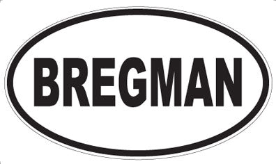 BREGMAN - Oval Magnet