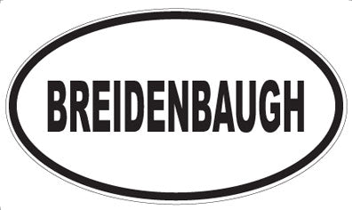 BREIDENBAUGH - Oval Magnet