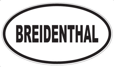 BREIDENTHAL - Oval Magnet