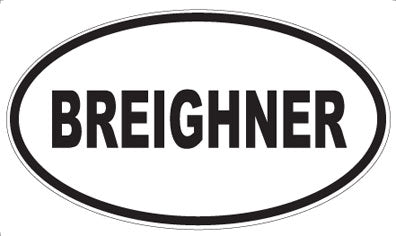 BREIGHNER - Oval Magnet