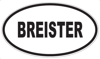 BREISTER - Oval Magnet