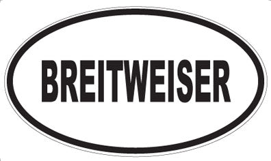 BREITWEISER - Oval Magnet