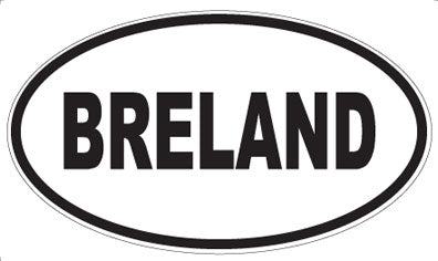 BRELAND - Oval Magnet