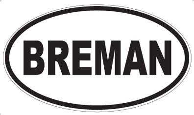 BREMAN - Oval Magnet
