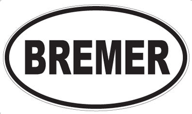 BREMER - Oval Magnet
