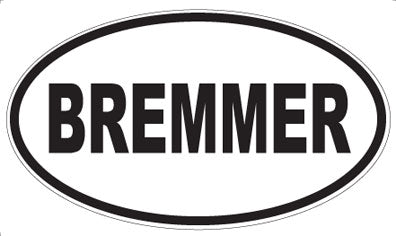 BREMMER - Oval Magnet