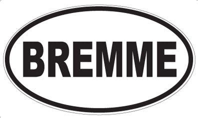 BREMME - Oval Magnet