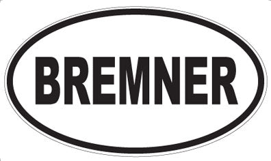 BREMNER - Oval Magnet