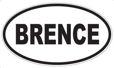 BRENCE - Oval Magnet