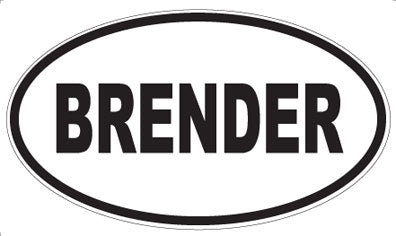 BRENDER - Oval Magnet