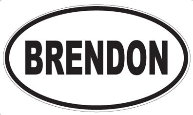 BRENDON - Oval Magnet