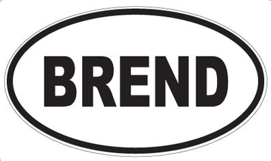 BREND - Oval Magnet