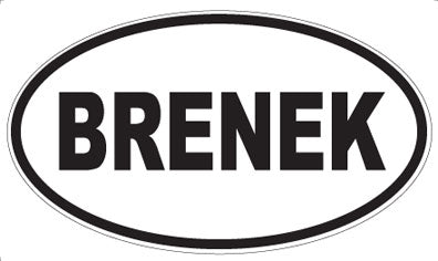 BRENEK - Oval Magnet