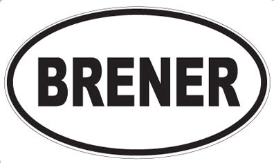 BRENER - Oval Magnet