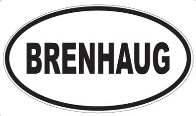 BRENHAUG - Oval Magnet