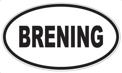BRENING - Oval Magnet