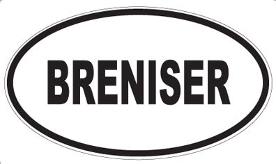 BRENISER - Oval Magnet