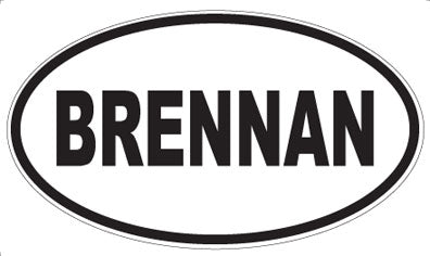 BRENNAN - Oval Magnet