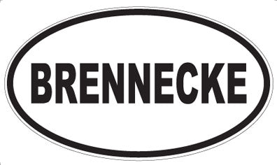BRENNECKE - Oval Magnet