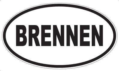 BRENNEN - Oval Magnet