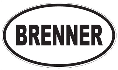 BRENNER - Oval Magnet