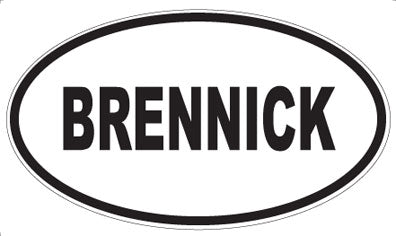 BRENNICK - Oval Magnet