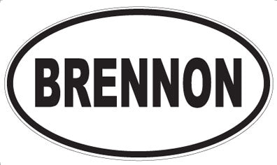 BRENNON - Oval Magnet