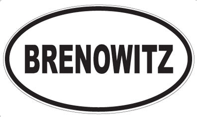 BRENOWITZ - Oval Magnet