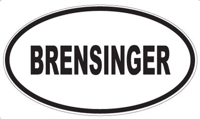 BRENSINGER - Oval Magnet